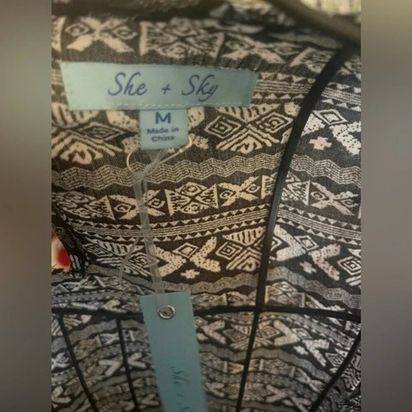 She + Sky Medium Asymmetrical MIDI Dress new with tags - Picture 5 of 6